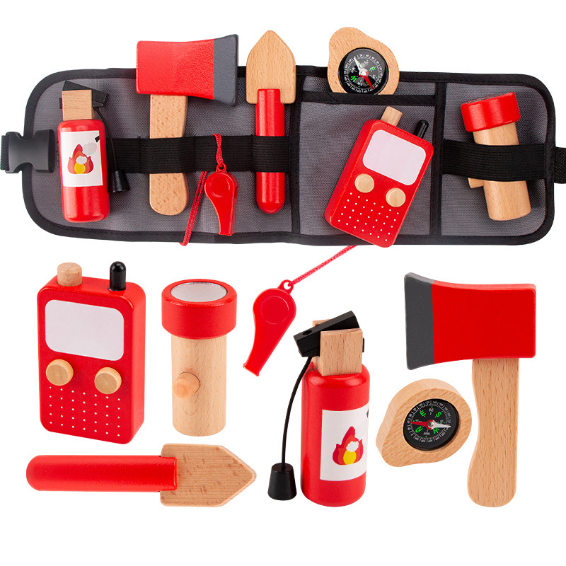 Gardening Tools For 3 Year Old - Drewniane narzędzie symulacyjne dla dzieci strażak