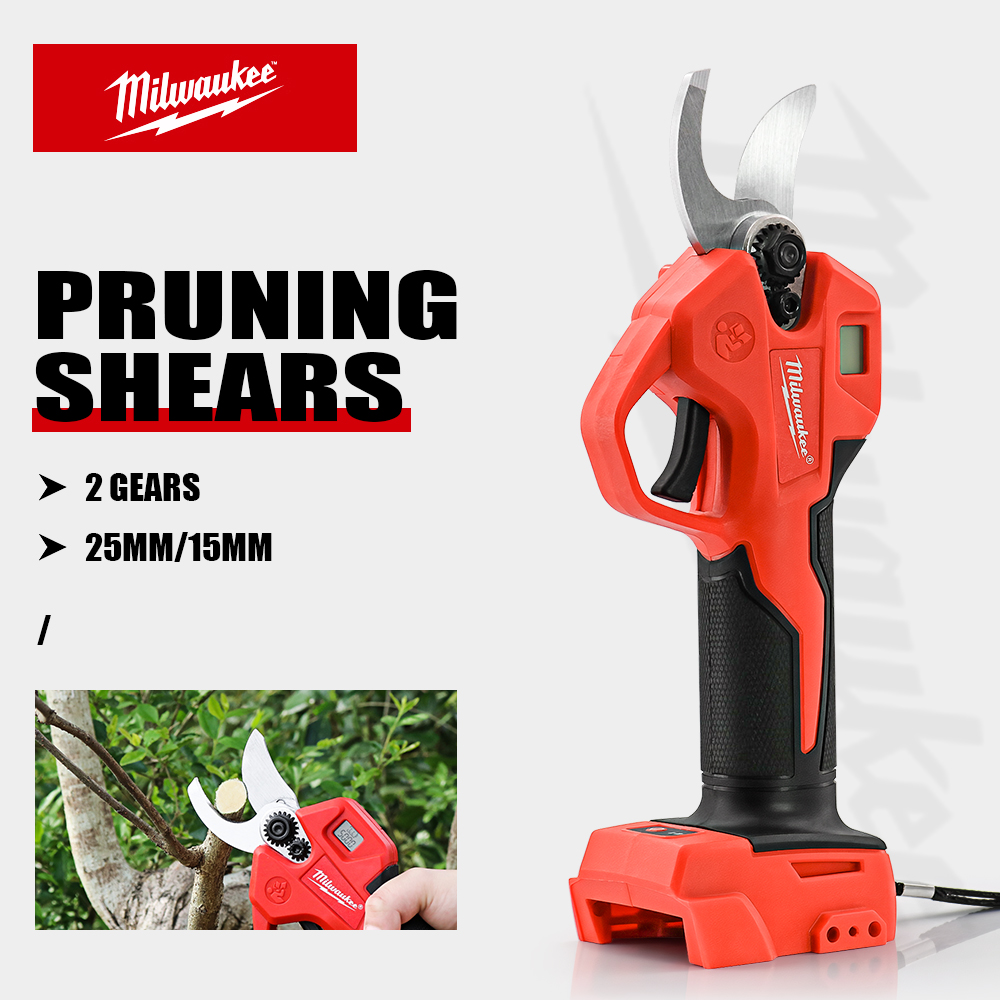 Essential Gardening Tools - Bezszczotkowe elektryczne nożyce do gałęzi Milwaukee