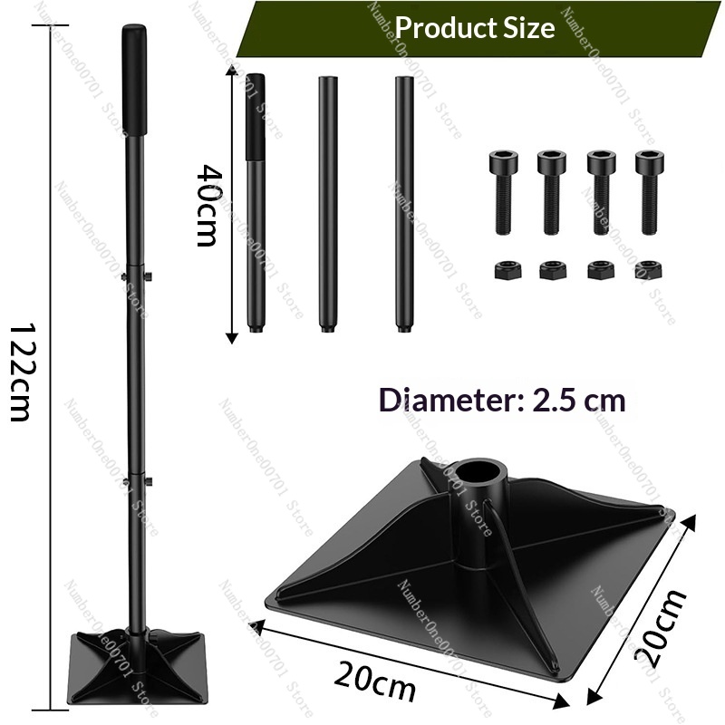 Gardening Tools And Uses - Odłączany stalowy ubijak ogrodowy do gruntu,