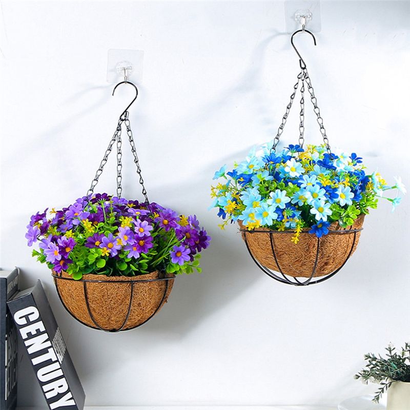 Sztuczne wiszące kwiaty w kosz – Gardening Tools Yellow recenzja i cena