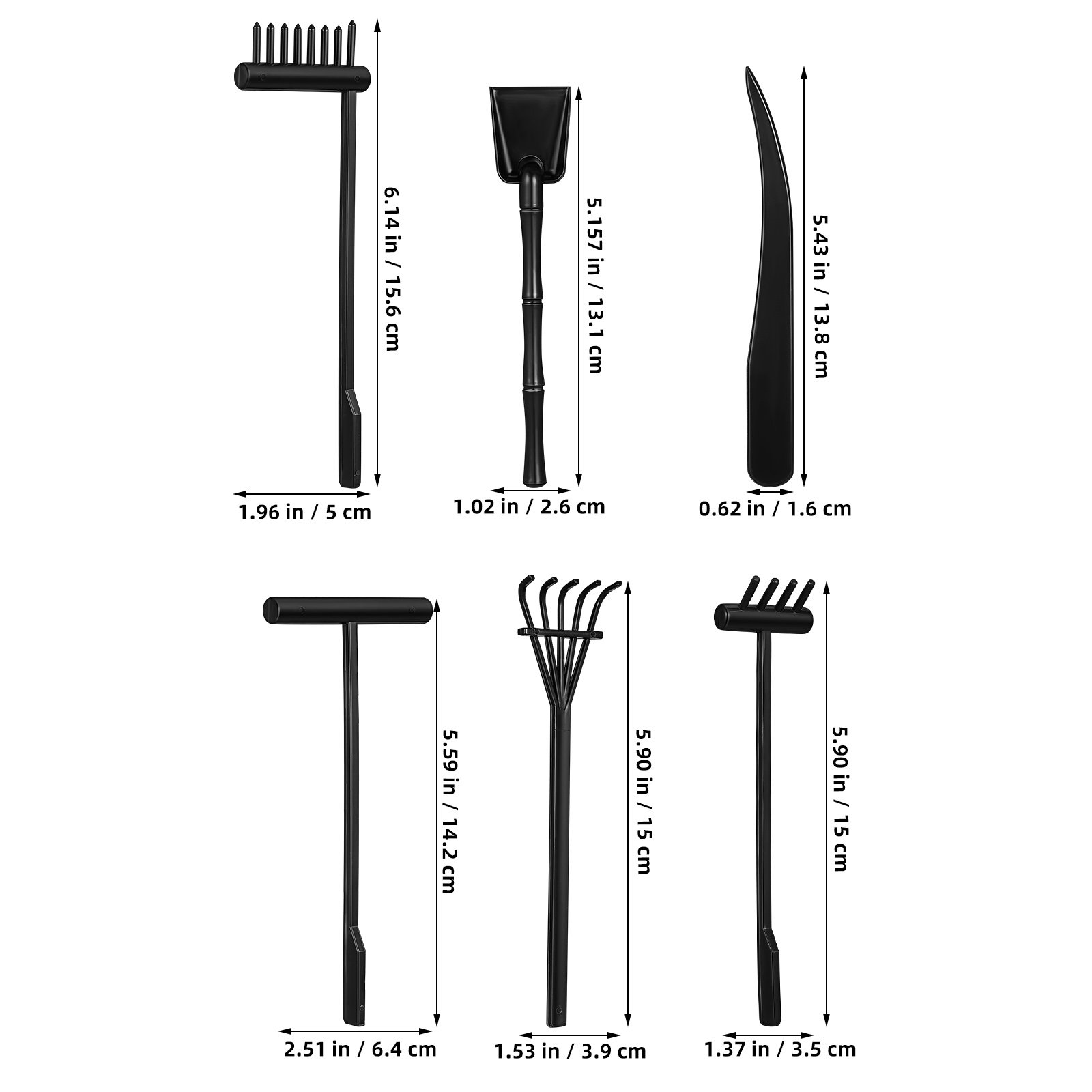 6-częściowy zestaw mini grabli – Gardening Tools Rake recenzja i cena